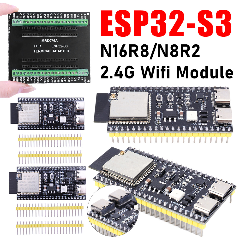 Esp32 S3 Development Board Lot - ESP32 S3 Entwicklungsboard mit Erweiterungsadapter-Kit 2,4G