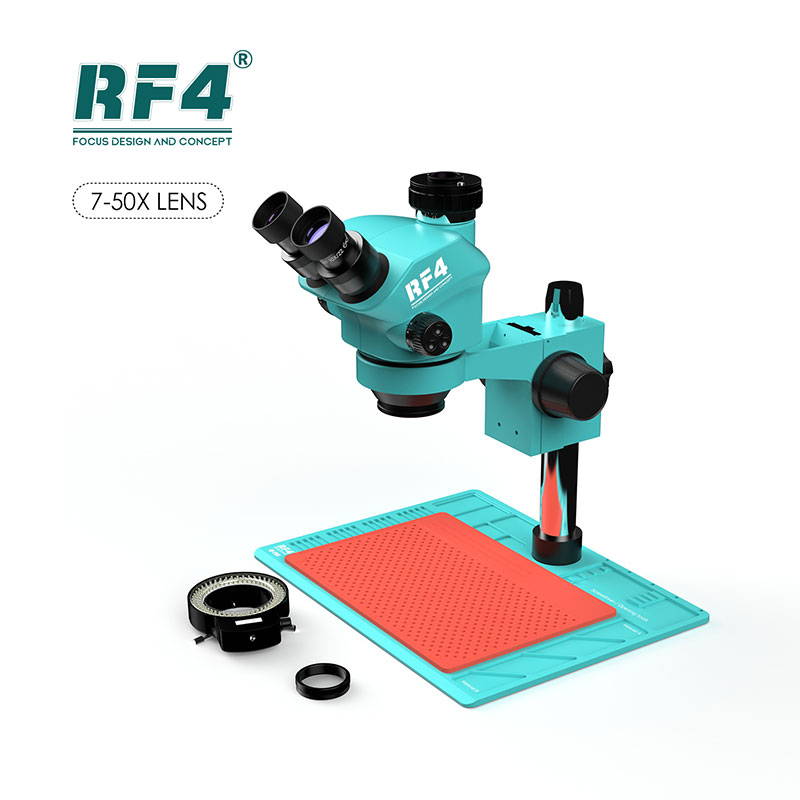 Stereo Trinocular Microscope Pcb - RF4 RF-7050-PO4 Trinokulares 7-50-faches Zoommikroskop mit