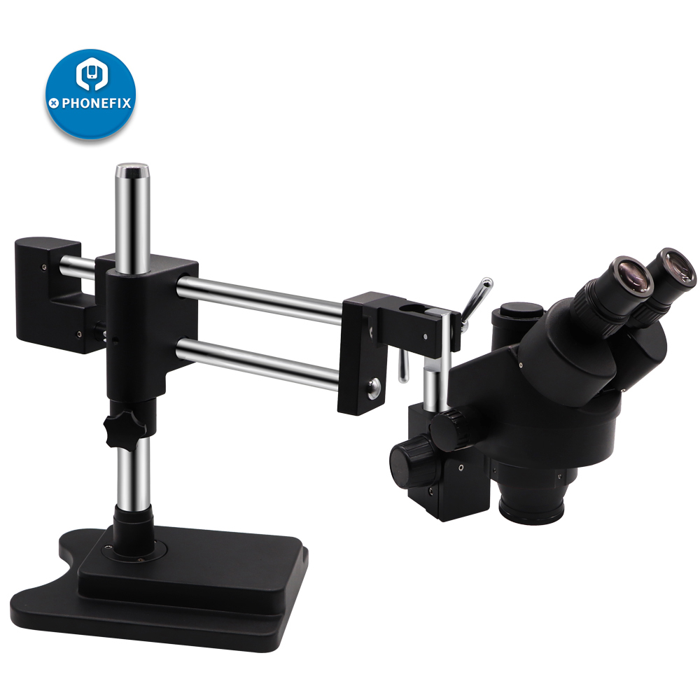 3,5X-90X Schwarz Doppel Arm St – Stereo Trinocular Microscope Pcb Bewertung und Preis