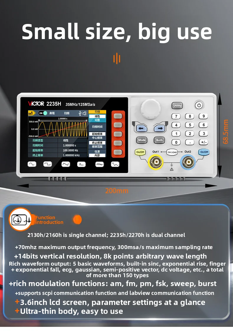 VICTOR Signalgenerator, einzel – Function Arbitrary Waveform Generator Bewertung und Preis