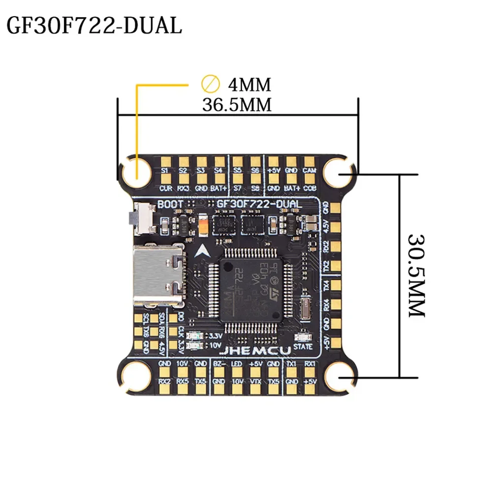 JHEMCU F7 F722 Flugcontroller  – Fpv Flight Controller F7 Stack 60A Bewertung und Preis