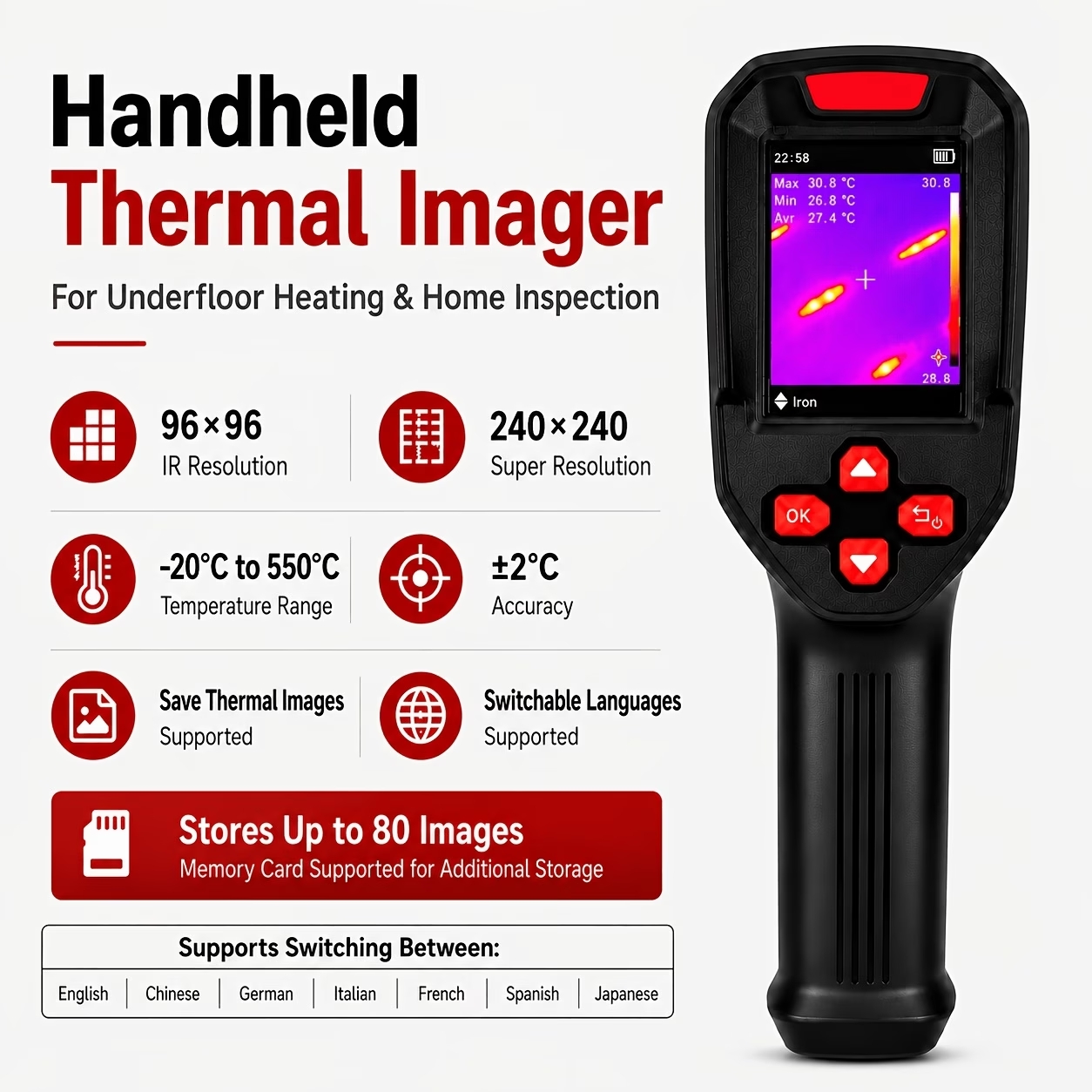 USB-wiederaufladbare Wärmebild – Thermal Imaging Camera Pcb Repair Bewertung und Preis