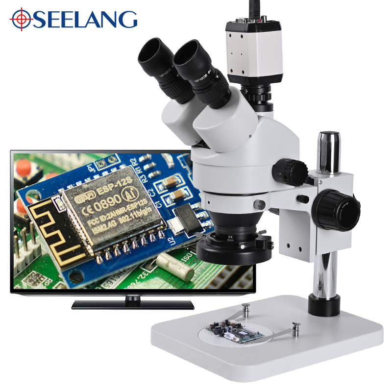 3,5-90-faches Stereomikroskop  – Stereo Trinocular Microscope Pcb Bewertung und Preis