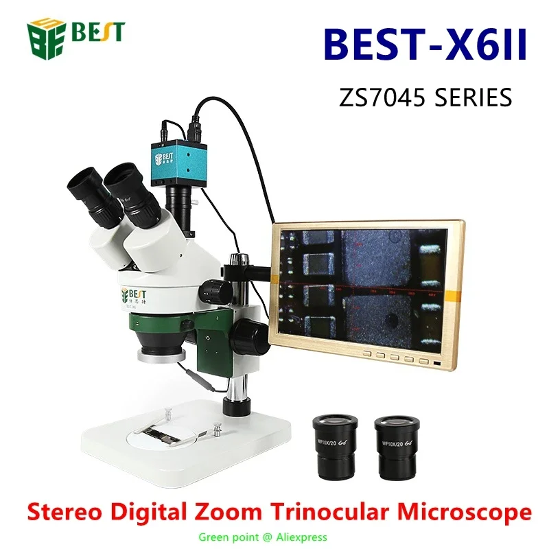 ZS7045 SERIE Stereo Digital Zo – Stereo Trinocular Microscope Pcb Bewertung und Preis