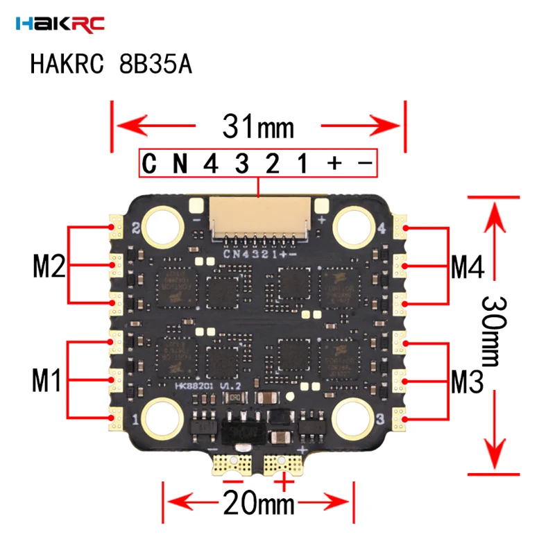 HAKRC F7220 V2 F7 Mini Flugcon – Fpv Flight Controller F7 Stack 60A Bewertung und Preis